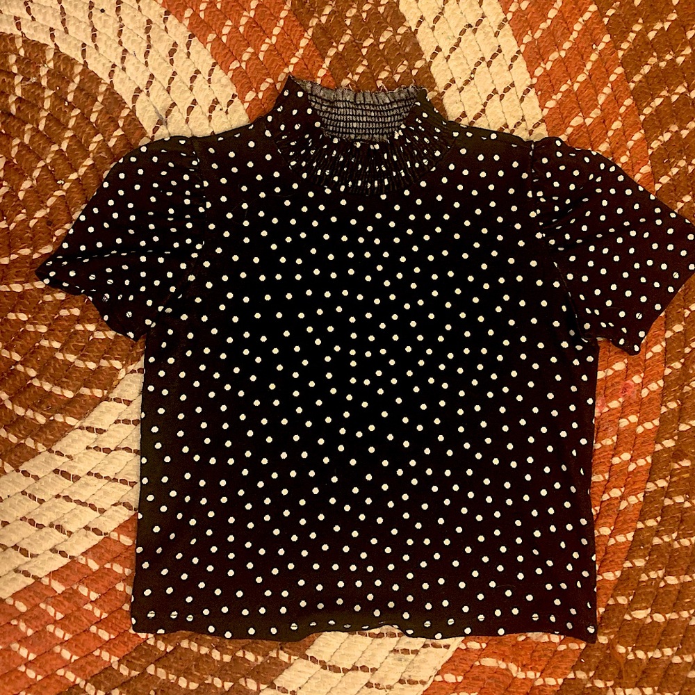 Mock turtleneck crop top